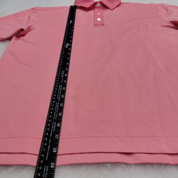 FootJoy Performance Golf Polo Pique 4-Way Stretch Breathable Size M Pink Mens - Picture 16 of 16